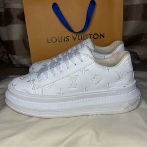LV White Chunky Shoes